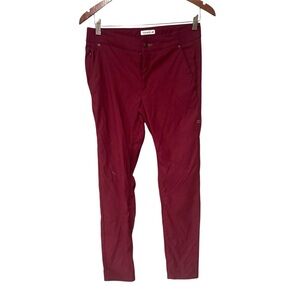 Toad & Co Low Rise Slim Fit Chino Hiking Pants Maroon Red Size 6